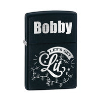 Let's get lit personalized zippo lighter