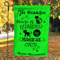 Magical Cats Personalized Yard Flag 