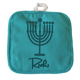 Personalized Menorah Design Hanukkah Pot Holder 8" x 8" with your name