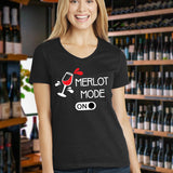Merlot Mode Tee Shirts Custom Tees for Wine Drinkers