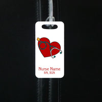 Nurse Heart Briefcase Tag