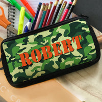 Camouflage Pencil Case personalized with any name