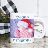 Baby's 1st Christmas Photo Mug