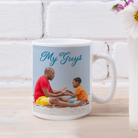 Father & Son Photo on a Mug with Text