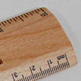 zoom of mm and inch on ruler