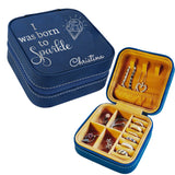 I was born to Sparkle Travel Jewelry Box Personalized with Any Name