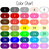Color Choices for your personalized text