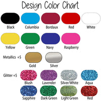Color Chart for Black Aprons or White Aprons
