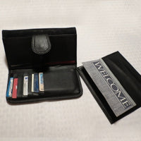 Snap wallets come with a removable check book holder