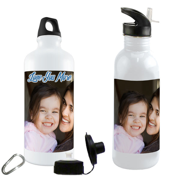 Custom Water Bottle Personalized Aluminum Water Bottles Custom Gifts Logo Water  Bottles Sublimation Print Customized Bottle 