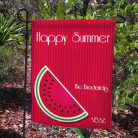 Summer Watermelon Personalized Yard Flag
