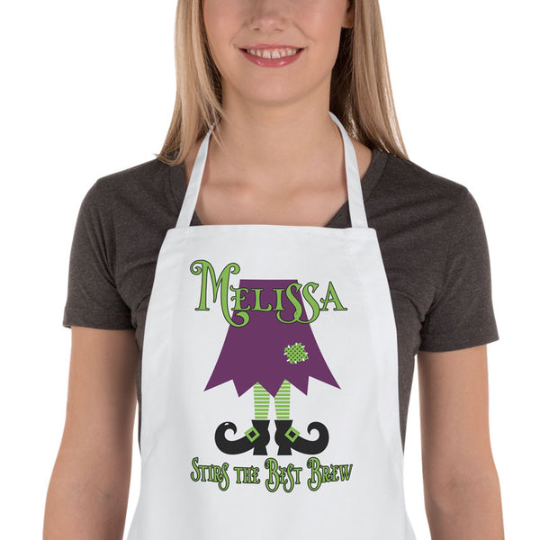 Witches Feet Personalized Halloween Cooking Apron