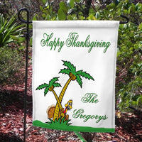 Southern Turkey Thanksgiving Welcome Garden Flags with any text